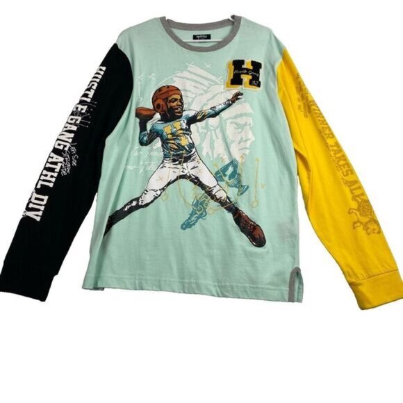 Hustle Gang ATHL SPORTING Men's size L Woven Long Sleeve Shirt,Sporting,Outdoor - Picture 1 of 16